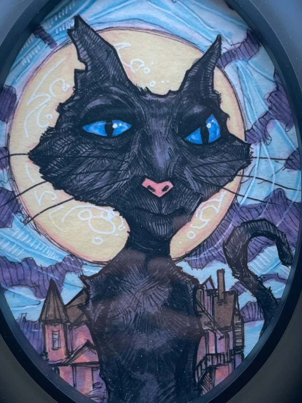 Coraline Jones Cat Movie Framed Art Print By Chris Oz Fulton Signed